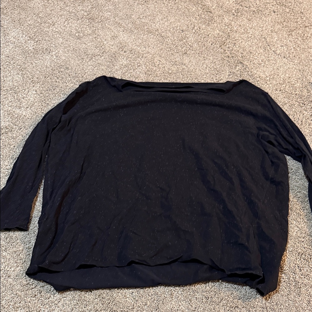 Lululemon Black Spotted Long Sleeve